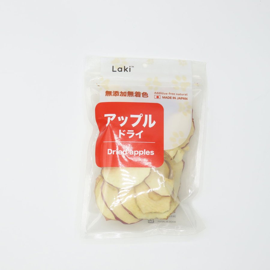 印象のデザイン Laki ラキ アップルドライ 犬のおやつ 完全無添加 無着色 国産 青森産 りんご 20g gts.com.pe