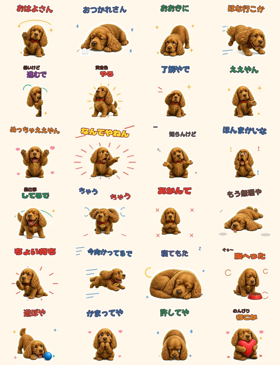 大阪弁LINEスタンプ一覧